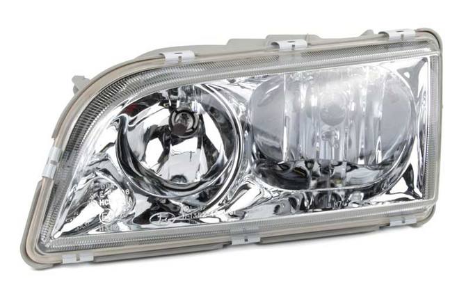 Volvo Headlight Assembly - Driver Side (Halogen) (Chrome Bezel) 30865267 - URO Parts 30865267